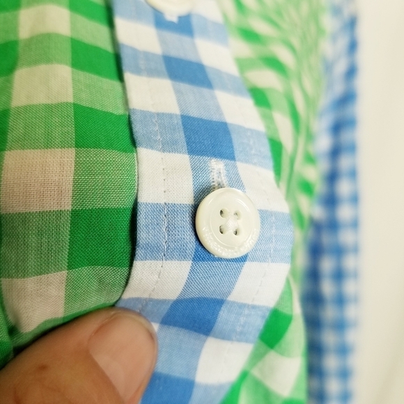 Vineyard Vines  Multicolored  Checkered Button Up shirt Size 4 NWOT - Picture 10 of 14